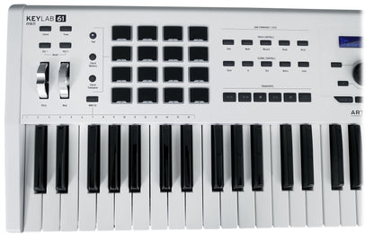 Arturia KeyLab 61 MkII 61-Key Music Production Keyboard Controller in White