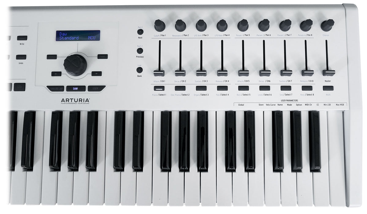 Arturia KeyLab 61 MkII 61-Key Music Production Keyboard Controller in White
