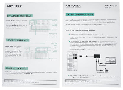 Arturia KeyLab 61 MkII 61-Key Music Production Keyboard Controller in White
