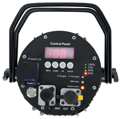 (2) BEST PAR H2O Water Resistant Lights+Bag+Wireless DMX Controller