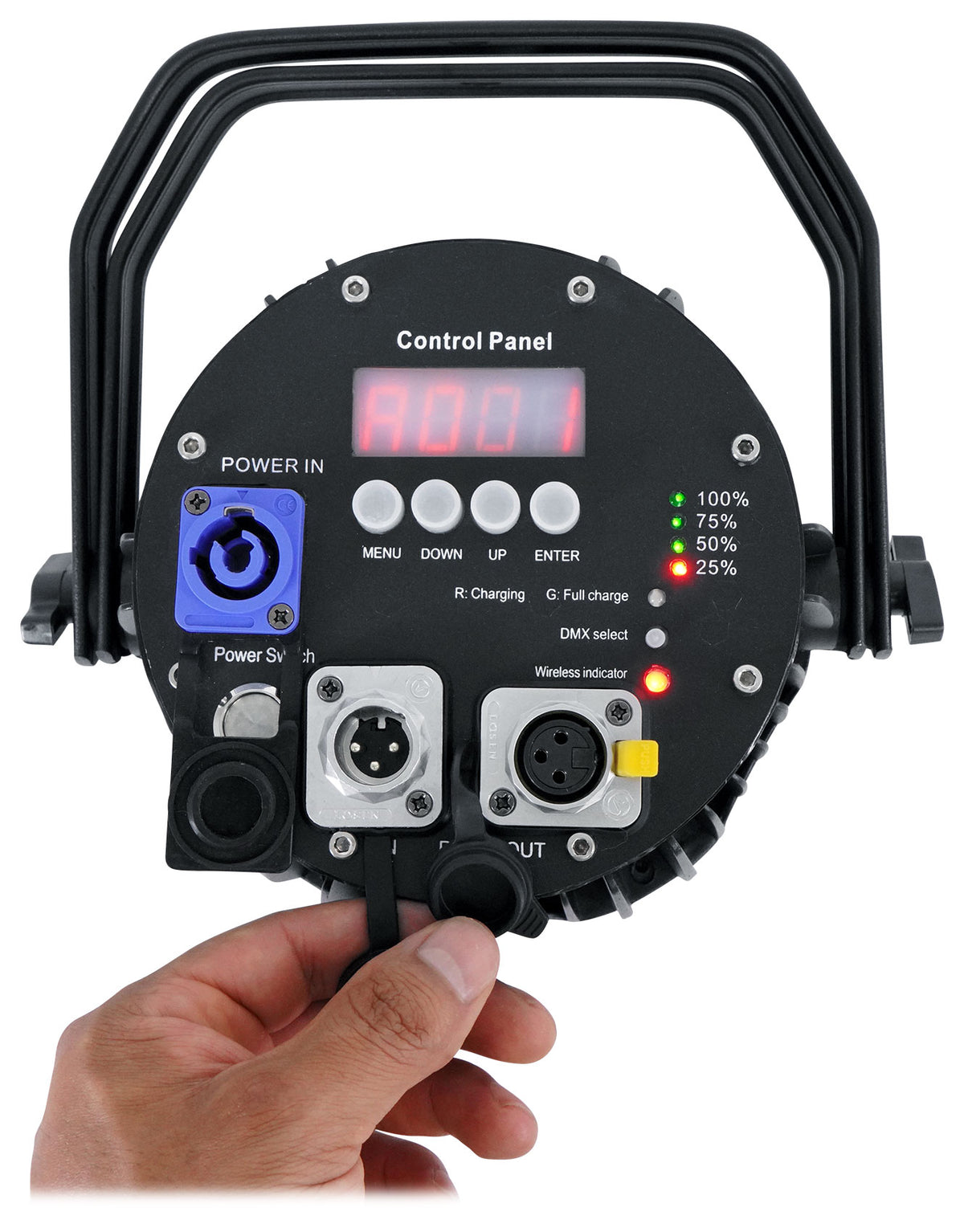 (2) BEST PAR H2O Water Resistant Lights+Bag+Wireless DMX Controller