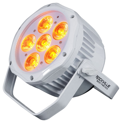 (4) BEST PAR H2O White Water Resistant Indoor/Outdoor Wash Lights+Bags