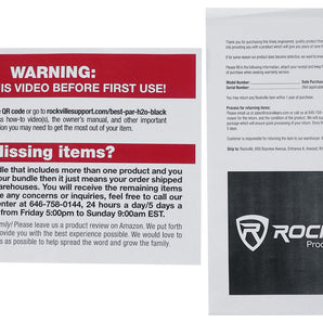 (4) Rockville BEST PAR H2O White Water Resistant Indoor/Outdoor Wash Lights+Bags