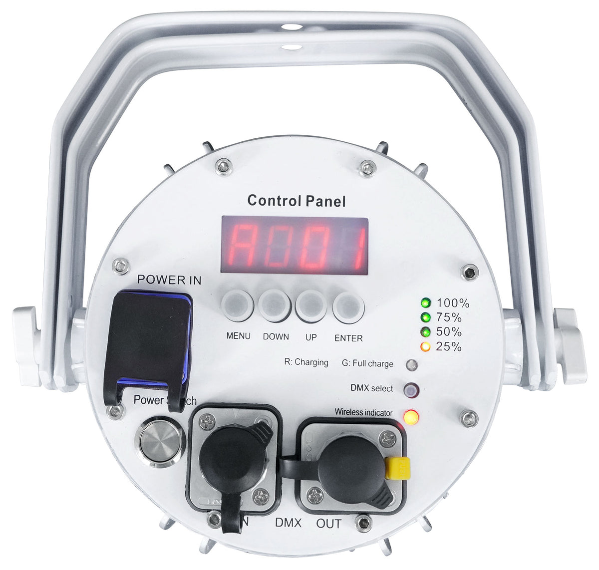(4) BEST PAR H2O White Water Resistant Lights+Bags+Wireless DMX Control
