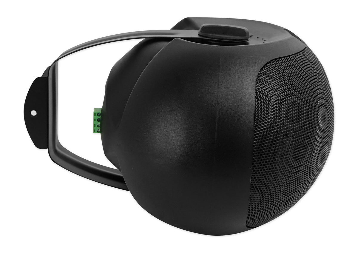 Rockville D4-8 Black Dual 4" 8 Ohm Wall Mount Swivel Outdoor Home Patio Speaker