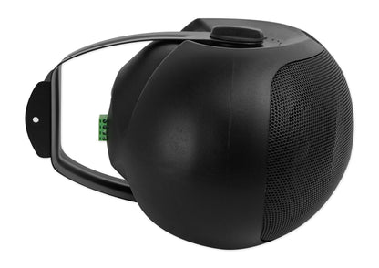 Rockville D4-8 Black Dual 4" 8 Ohm Wall Mount Swivel Outdoor Home Patio Speaker