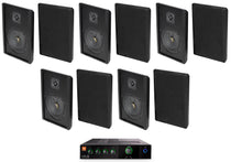 JBL CSMA 180 Commercial 70v Amplifier+(10) Black 5.25" Slim Wall Mount Speakers