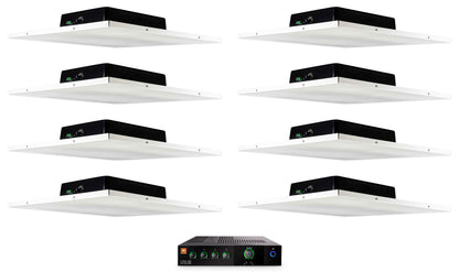 JBL CSMA 180 Commercial 70v Amplifier+(8) Drop Ceiling Tile Speakers For Office