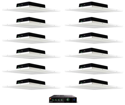 JBL CSMA 1120 Commercial 70v Amplifier+12) Drop Ceiling Tile Speakers For Office