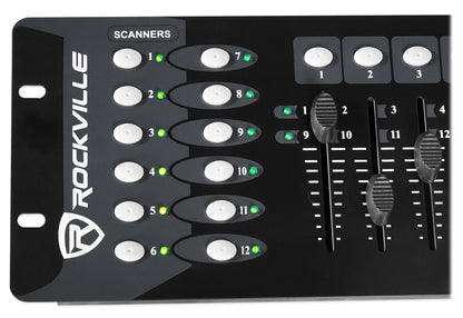 (2) STAGE MATRIX 36 RGB DJ Blinder Lights + DMX Controller + LED Fogger
