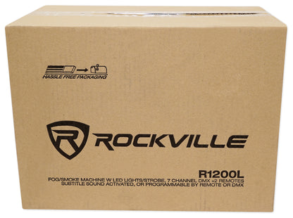 Rockville STAGE MATRIX 36 RGB 6x6 Tri-Colored Matrix DJ Blinder Light+LED Fogger