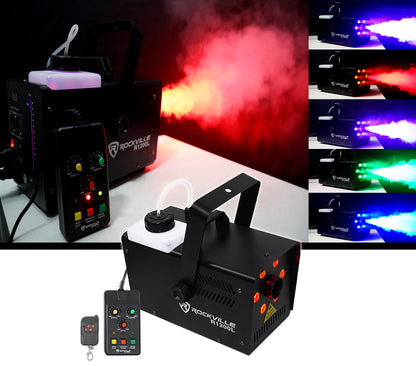 Rockville STAGE MATRIX 36 RGB 6x6 Tri-Colored Matrix DJ Blinder Light+LED Fogger