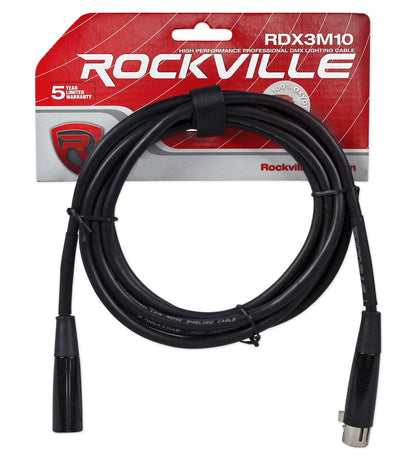 (12) RockPAR TRI LED RGB White DMX Par Wash DJ Lights+Remotes+Cables