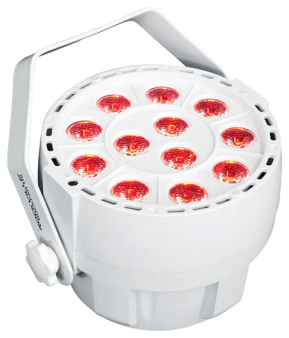 RockPAR TRI White 12-Pack + ROCKFORCE 384 Controller Bundle