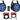 2 Rockville RockPAR TRI LED RGB Par Cans DJ Black DMX Wash Lights+Remotes+Cables