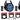 3 Rockville RockPAR TRI LED RGB Par Cans DJ Black DMX Wash Lights+Remotes+Cables