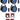 4 Rockville RockPAR TRI LED RGB Par Cans DJ Black DMX Wash Lights+Remotes+Cables