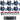 (6) Rockville RockPAR TRI LED RGB Black Wash Par DJ Lights+Cables+DMX Controller