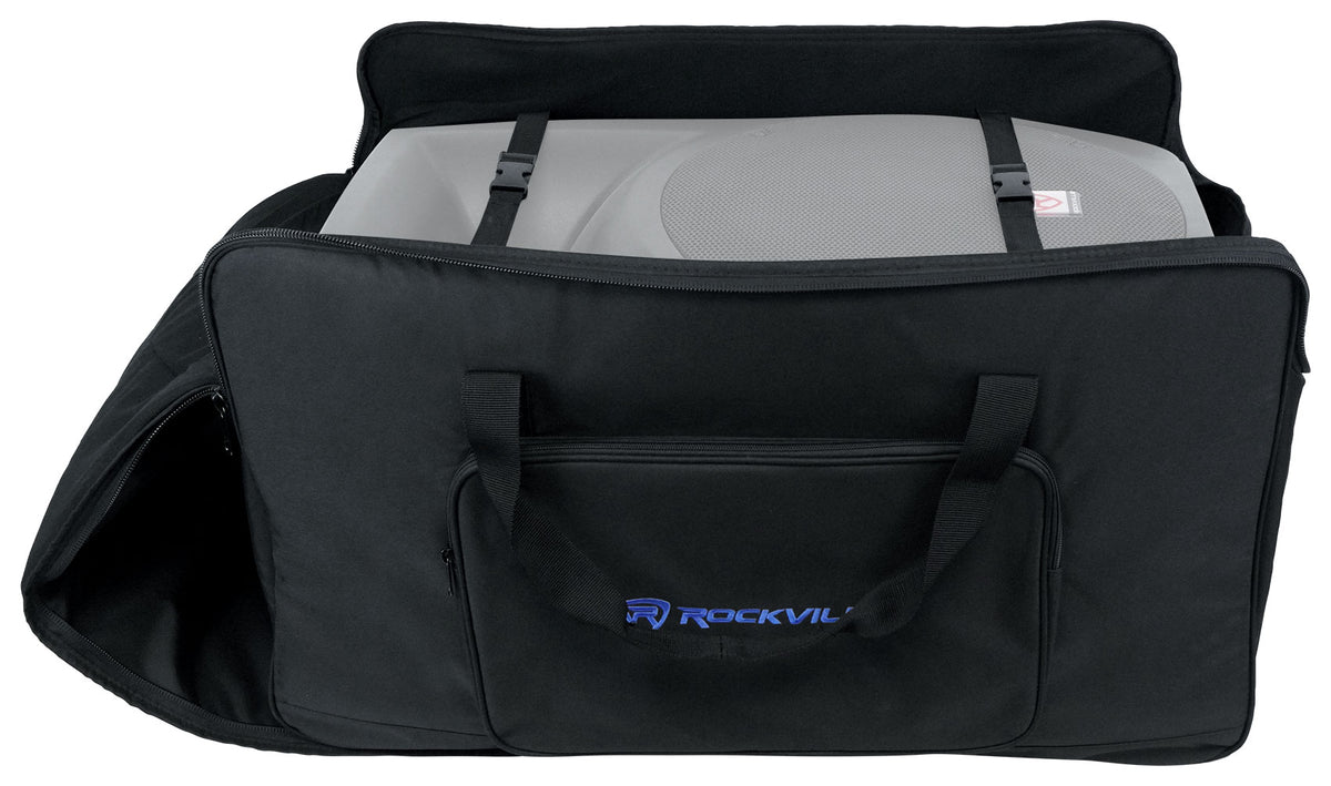 Rockville TB15 Padded Speaker Bag Carry Case For 15" DJ PA Speakers+Stand
