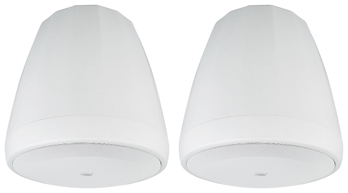 Pair JBL Control 67 P/T 6.5" 60w Commercial 70v White Pendant Speakers C67P/T-WH