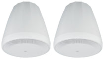 (2) JBL Control 64P/T 4" 30w Commercial 70v Hanging Pendant Speakers C64P/T-WH