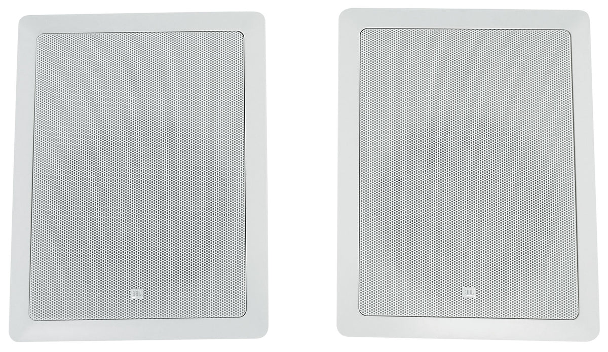 Pair JBL CONTROL 128 W 8" 2-Way In-Wall Speakers For Home/Restaurant/Bar/Cafe