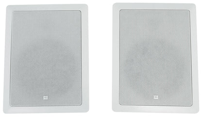 Pair JBL CONTROL 128 W 8" 2-Way In-Wall Speakers For Home/Restaurant/Bar/Cafe
