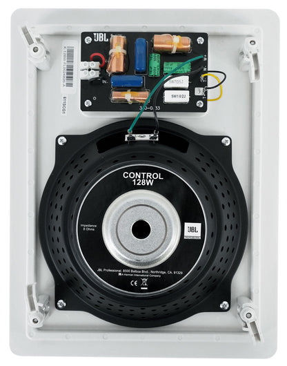 Pair JBL CONTROL 128 W 8" 2-Way In-Wall Speakers For Home/Restaurant/Bar/Cafe