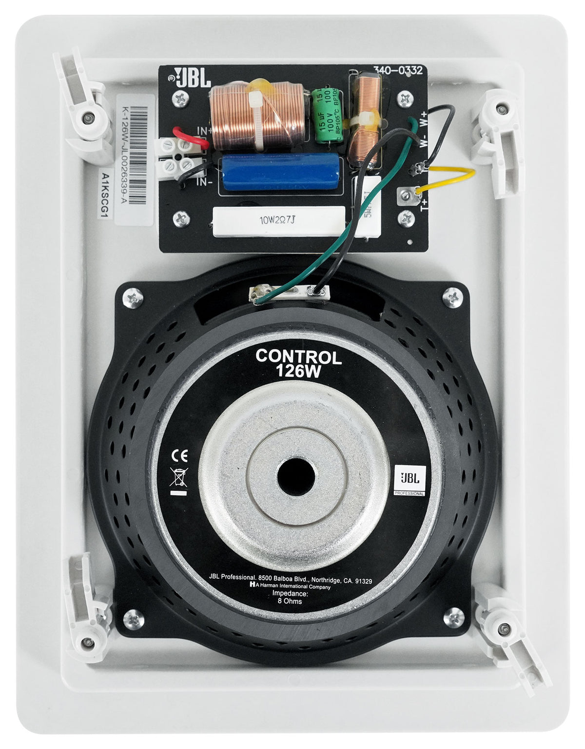 Pair JBL Control 126 W 6.5" 2-Way In-Wall Speakers For Home/Restaurant/Bar/Cafe