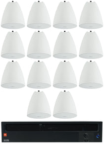CSA1300Z 70V Amplifier + (14) PEN-65T White Pendant Speakers