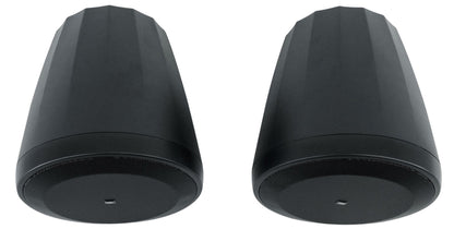 (2) JBL Control 64P/T 4" 30W Commercial 70V Black Pendant Speakers+Amplifier