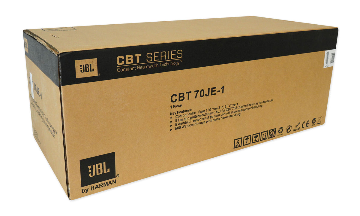 JBL CBT 70JE-1 500w Extension For CBT 70J-1 Line Array Column Speaker in Black