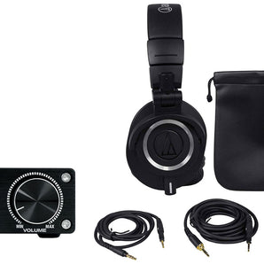 Audio Technica ATH-M50X Studio Headphones+DAC Headphone Amplifier Amp