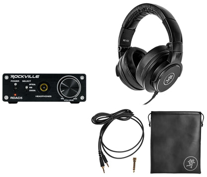 Mackie MC-150 Studio Monitoring Headphones+DAC Headphone Amplifier Amp