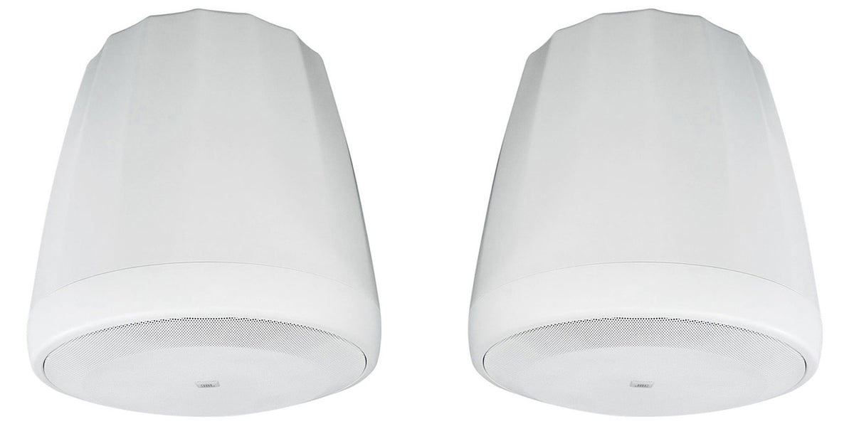 (2) JBL Control 60PS/T C60 Commercial 70v Hanging Pendant Subwoofers C60PS/T-WH