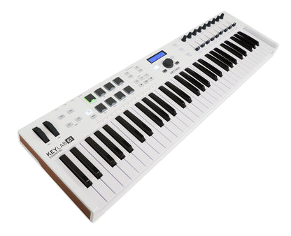 Arturia Keylab Essential 61-Key USB MIDI Keyboard Controller in White+Software