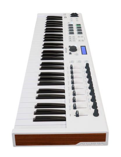 Arturia Keylab Essential 61-Key USB MIDI Keyboard Controller in White+Software