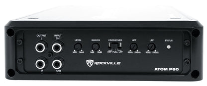 Rockville ATOM P60 4800 Watt Peak/1200w RMS 2 Channel Car/ATV Amplifier w Meter