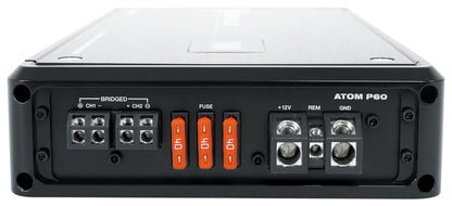 Rockville ATOM P60 4800 Watt Peak/1200w RMS 2 Channel Car/ATV Amplifier w Meter