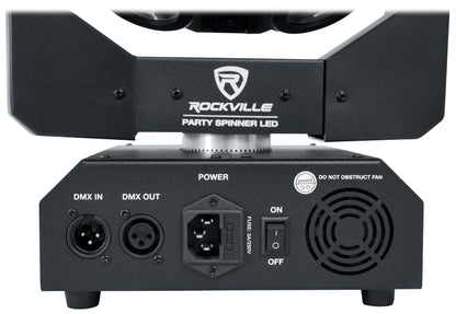 Party Spinner LED + ROCKFORCE 192 DMX Controller Bundle
