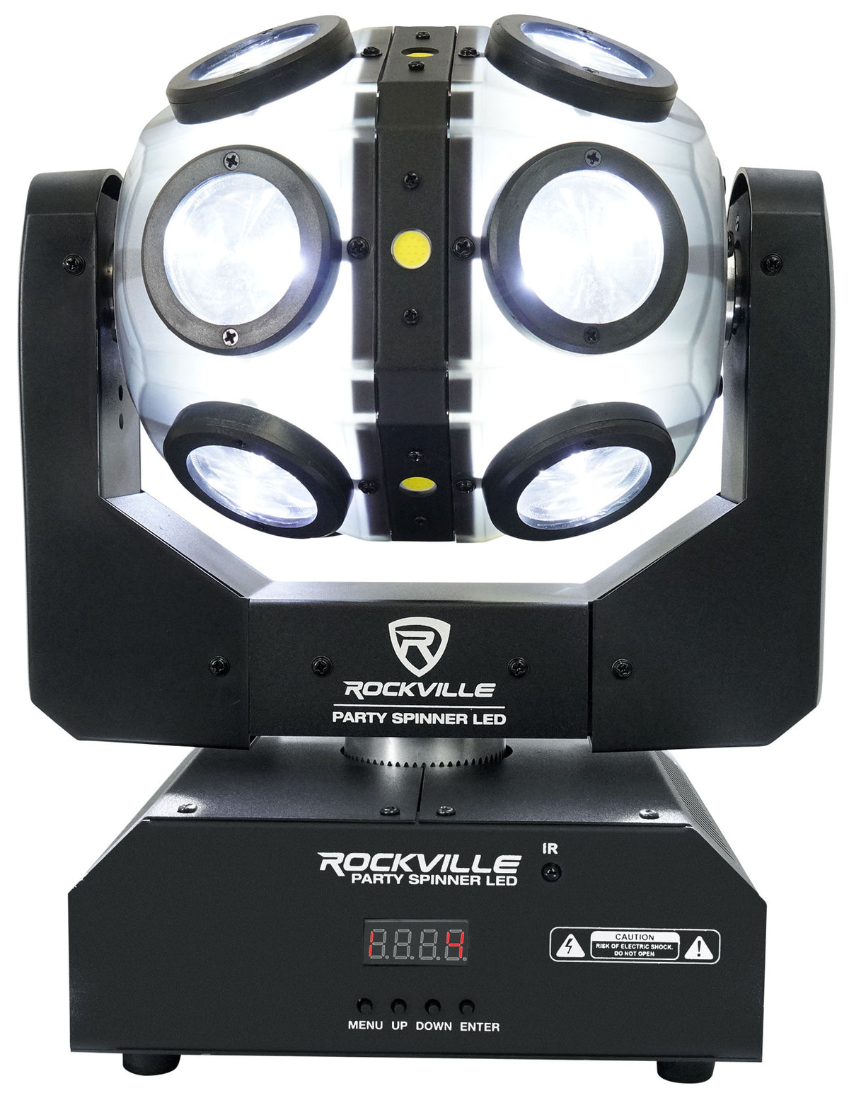 Party Spinner LED 2-Pack + ROCKFORCE 192 DMX Controller Bundle