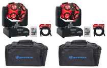 Party Spinner LED 2-Pack + ROCKFORCE 192 DMX Controller Bundle