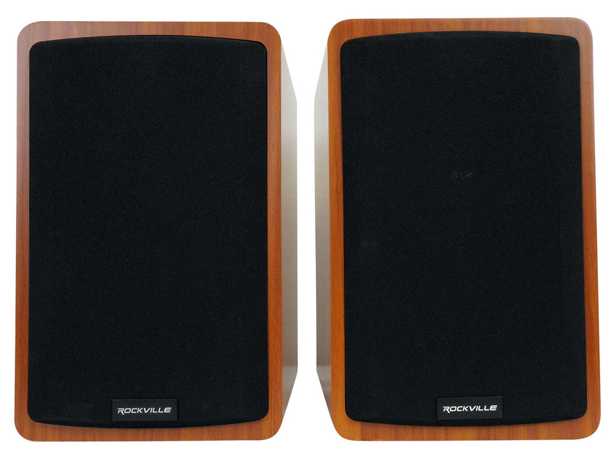 Rockville ELITE-5C Wood 800w Home Theater 5.25" Bluetooth Bookshelf Speakers
