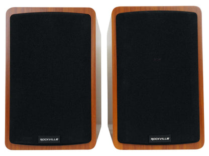 Rockville ELITE-5C Wood 800w Home Theater 5.25" Bluetooth Bookshelf Speakers