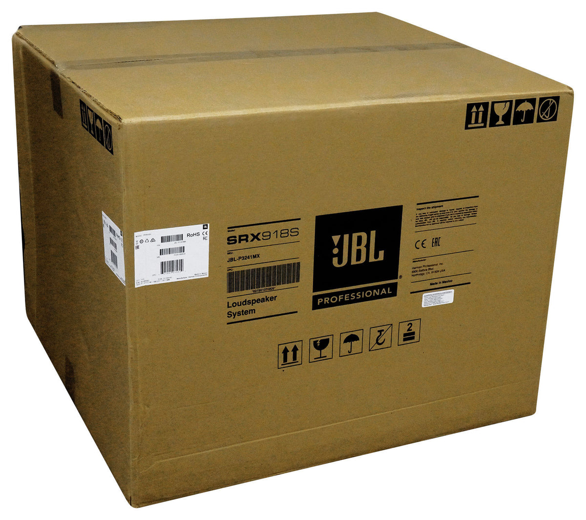 JBL SRX918S 18" 1100 Watt Active Powered Subwoofer Class D Sub w/ DSP+Soft Cover
