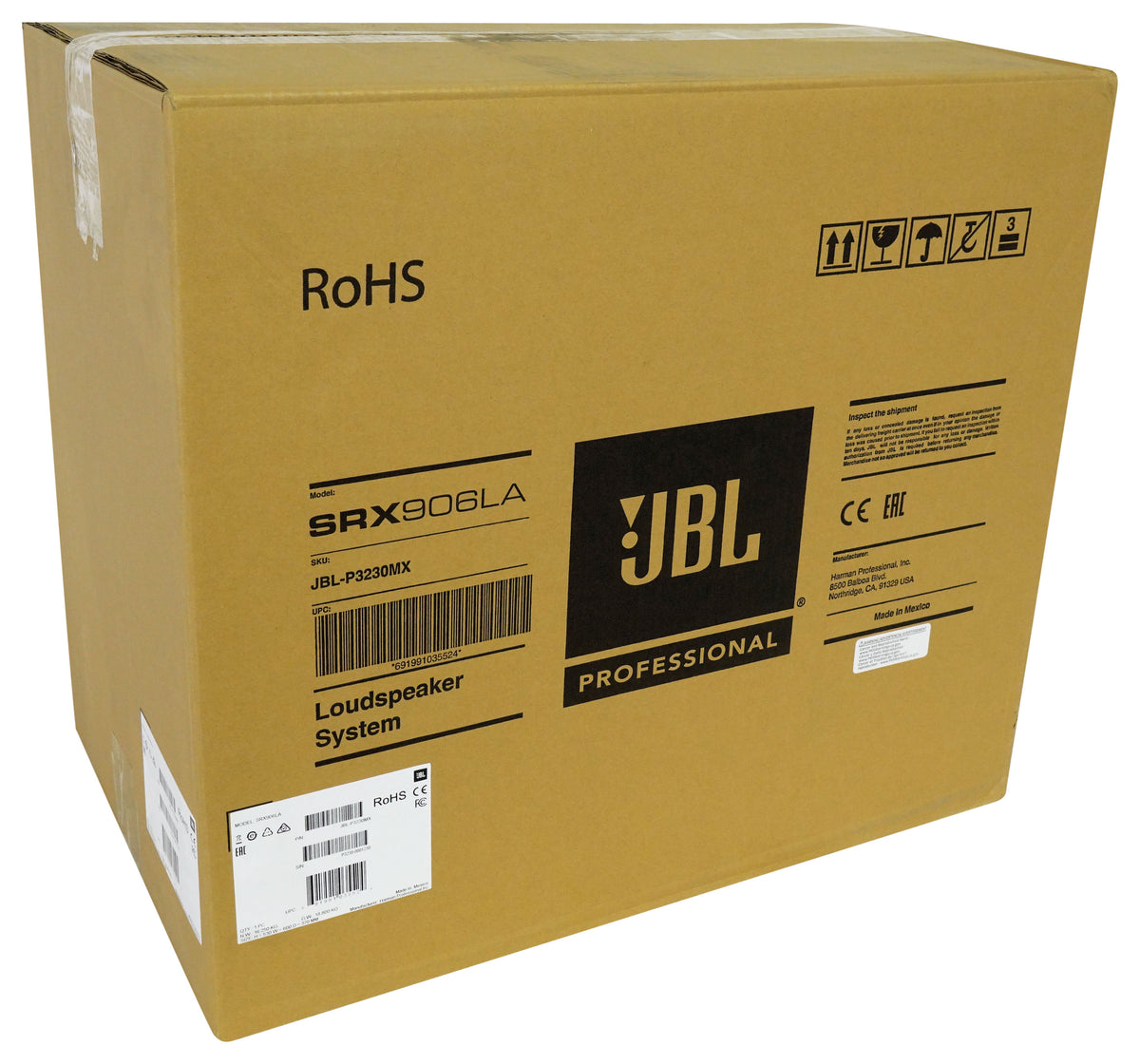 JBL SRX906LA Dual 6.5" 2-Way Powered Line Array Column Speaker