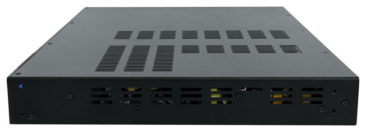 CSMA 2120 2x120W Amplifier + (4) Black Column Line Array Speakers