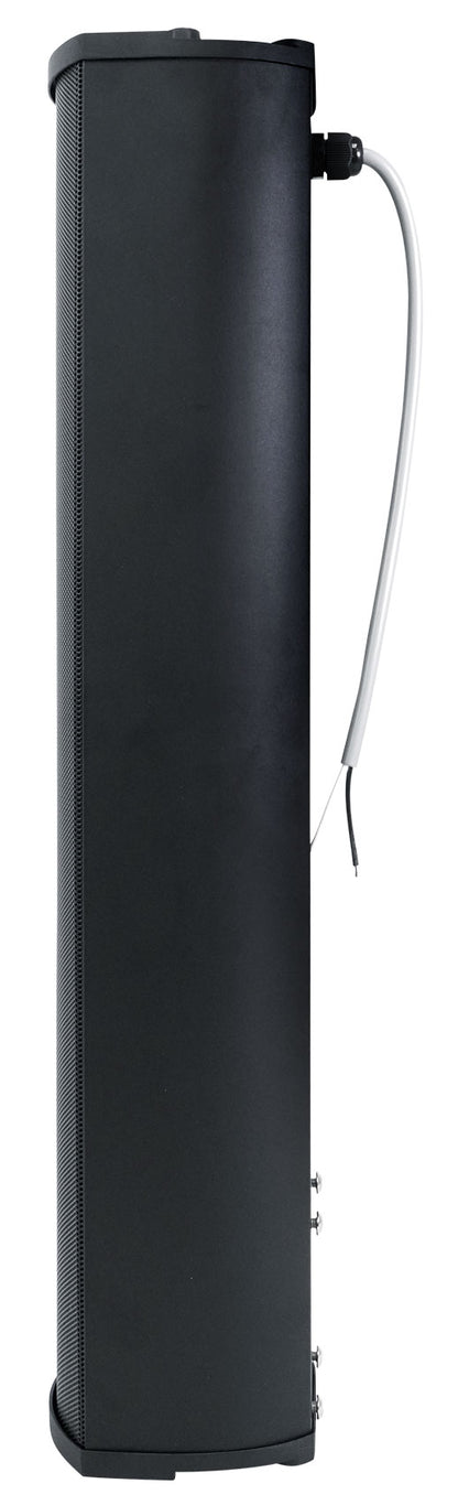CSMA 2120 2x120W Amplifier + (4) Black Column Line Array Speakers