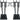 2) Rockville RTP33-TV Black Totem DJ Speaker/Lighting Stands+Detachable TV Mount