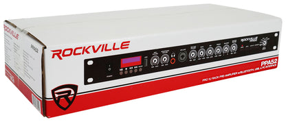 Rockville PPA52 Preamp Pro 1U Pre-Amplifier w/Bluetooth/USB/Computer Interface